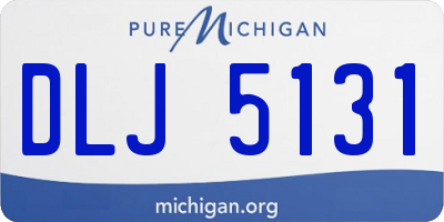 MI license plate DLJ5131