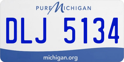 MI license plate DLJ5134