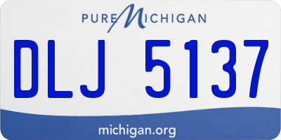 MI license plate DLJ5137
