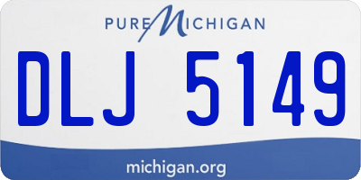 MI license plate DLJ5149