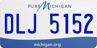 MI license plate DLJ5152