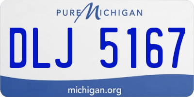 MI license plate DLJ5167