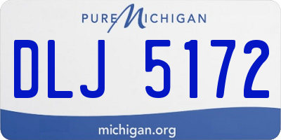 MI license plate DLJ5172