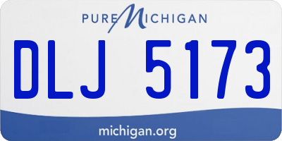 MI license plate DLJ5173