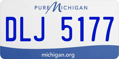 MI license plate DLJ5177