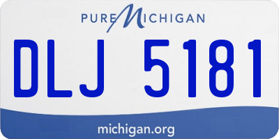 MI license plate DLJ5181