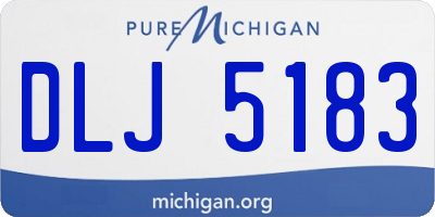 MI license plate DLJ5183