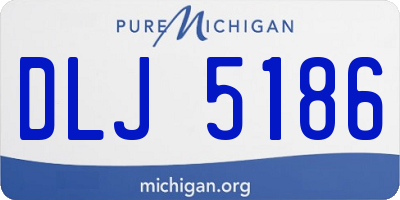 MI license plate DLJ5186