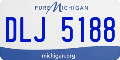 MI license plate DLJ5188