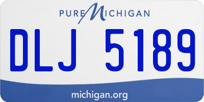 MI license plate DLJ5189