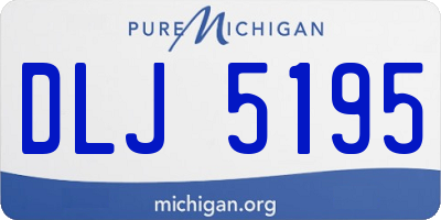 MI license plate DLJ5195