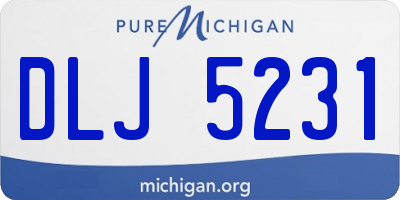 MI license plate DLJ5231