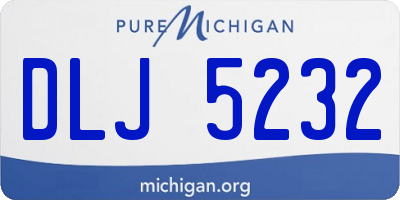 MI license plate DLJ5232