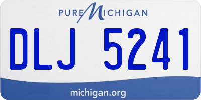 MI license plate DLJ5241