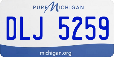 MI license plate DLJ5259