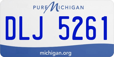MI license plate DLJ5261