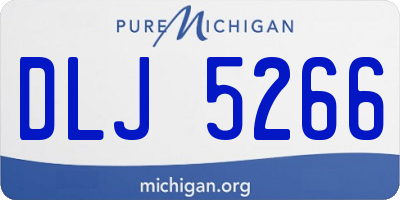 MI license plate DLJ5266