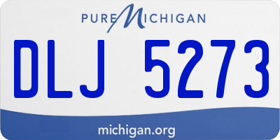 MI license plate DLJ5273