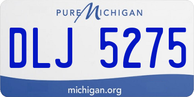 MI license plate DLJ5275