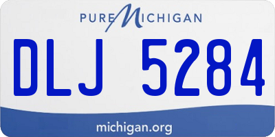 MI license plate DLJ5284