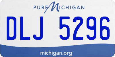 MI license plate DLJ5296