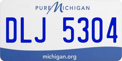 MI license plate DLJ5304