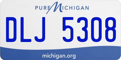 MI license plate DLJ5308