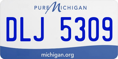 MI license plate DLJ5309