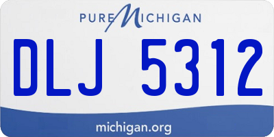 MI license plate DLJ5312