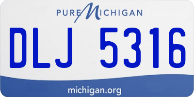 MI license plate DLJ5316
