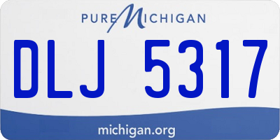 MI license plate DLJ5317