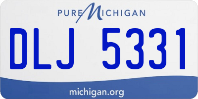 MI license plate DLJ5331