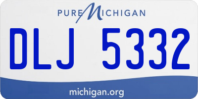 MI license plate DLJ5332