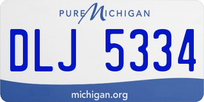 MI license plate DLJ5334
