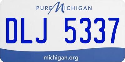 MI license plate DLJ5337