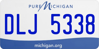 MI license plate DLJ5338