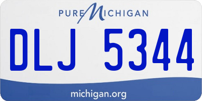MI license plate DLJ5344