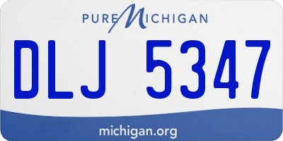 MI license plate DLJ5347