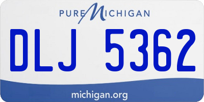 MI license plate DLJ5362