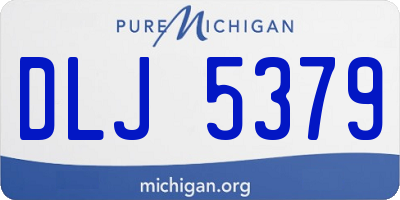 MI license plate DLJ5379