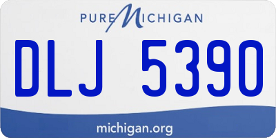 MI license plate DLJ5390