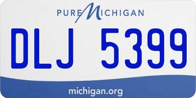 MI license plate DLJ5399