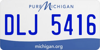 MI license plate DLJ5416