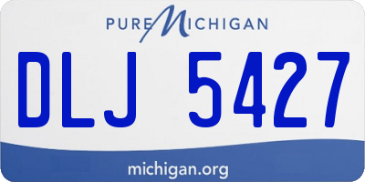 MI license plate DLJ5427