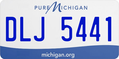 MI license plate DLJ5441