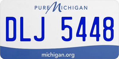 MI license plate DLJ5448