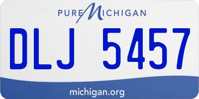 MI license plate DLJ5457