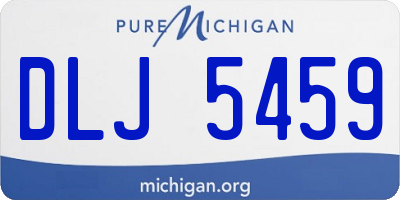 MI license plate DLJ5459