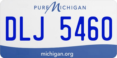 MI license plate DLJ5460