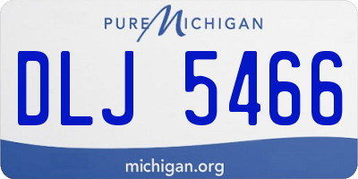 MI license plate DLJ5466